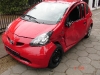 Wypadek Toyoty na ulicach Warszawy